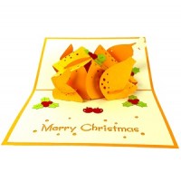 Handmade 3D Pop Up Card Christmas Turkey Merry Christmas Seasonal Greetings Celebrations Card